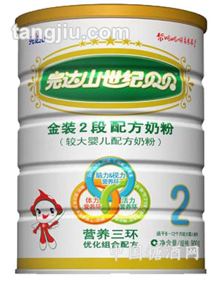 世纪贝贝新二段配方奶粉400g