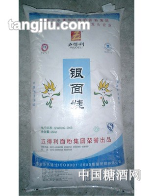 五得利银面娃小麦粉25kg