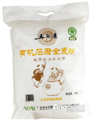 有机石磨全麦粉5kgX4