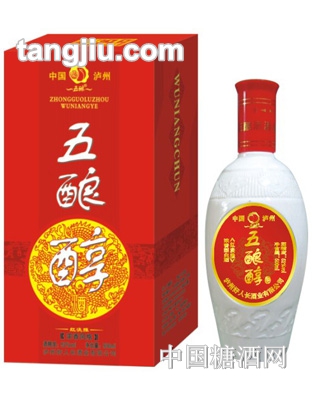 五酿酒红淡雅