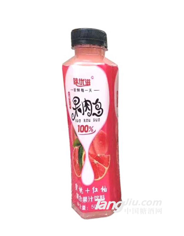 味优滋果肉多蜜桃+红柚500ml