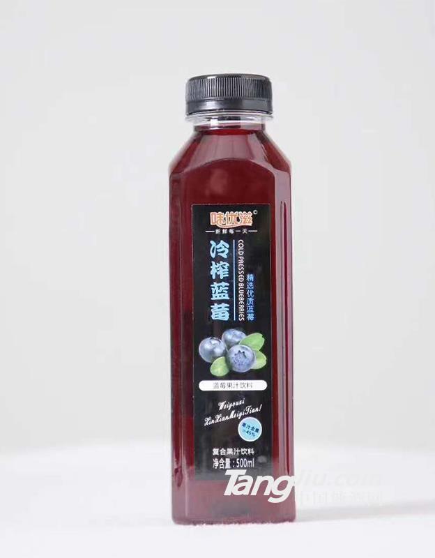 味优滋冷榨蓝莓复合果汁饮料500ml