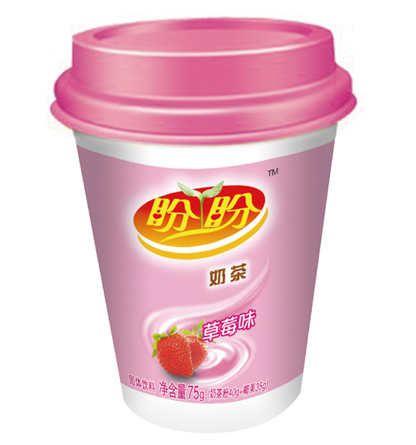 盼盼奶茶杯装草莓味全国招商