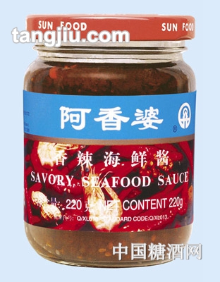 阿香婆香辣海鲜酱220g