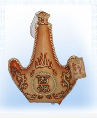 牛皮雕刻双龙奶酒