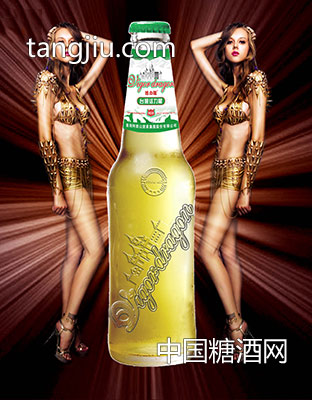 台湾活力龙浮雕瓶啤酒