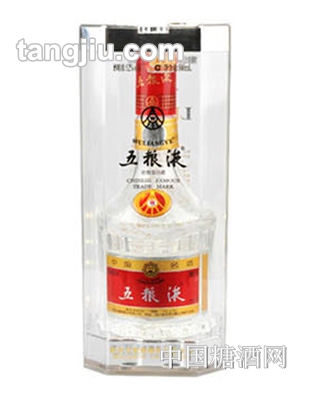 五粮液52度浓香型水晶瓶白酒