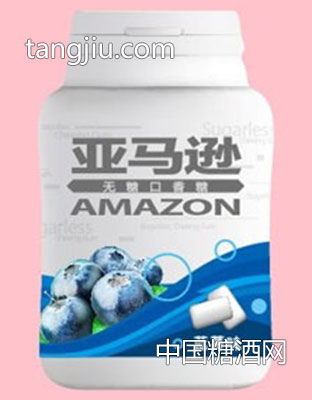亚马逊口香糖蓝莓味50g
