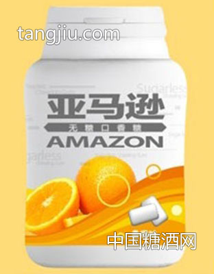 亚马逊无糖口香糖香橙味50g