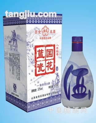 国花蓝瓷八年52&#176;浓香型
