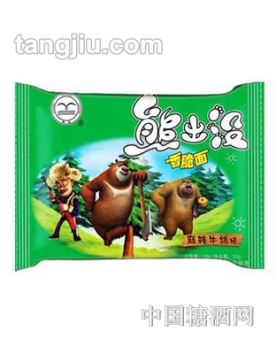 翔波熊出没香脆面麻辣牛排味30g