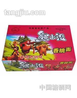 翔波熊出没香烤鸡翅味香脆面1&#215;48包