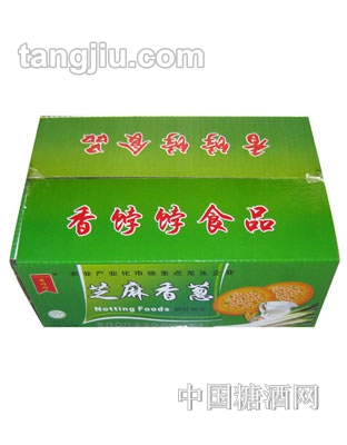 香饽饽芝麻香葱酥性饼干