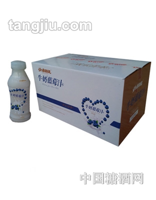 喜相逢牛奶蓝莓汁350ML
