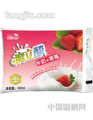 祥和庄园魔力酸（草莓）牛奶180ml