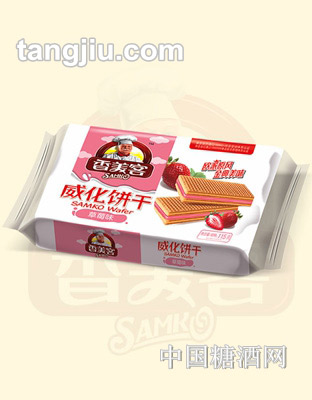 香美客草莓味威化饼干115g