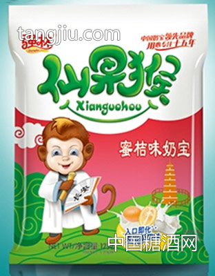 强林仙果猴蜜桔味奶宝12g