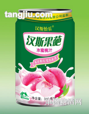 汉斯果葩桃汁310ml