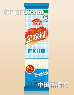 仙力全家福圆拉挂面500G