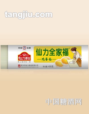 仙力全家福鸡蛋面400g