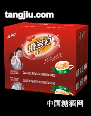 喜多力奶茶红豆味80g