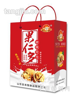 果仁多手提袋红色