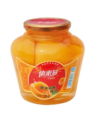 僖来多糖水黄桃罐头1200克