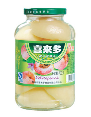 僖来多白桃罐头700克