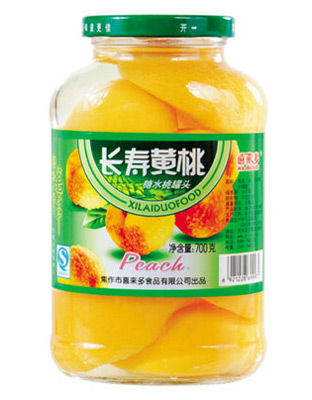僖来多黄桃罐头700克