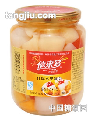 僖来多什锦水果罐头750g