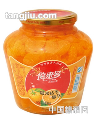 僖来多糖水桔子罐头1200g