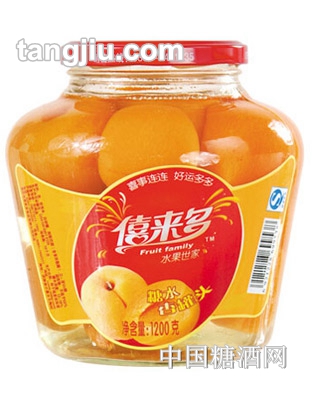 僖来多糖水杏罐头1200g