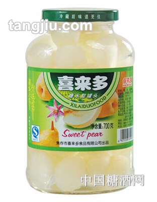 僖来多糖水梨罐头700g