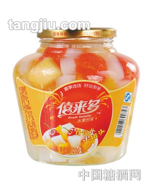 僖来多什锦水果罐头1200g