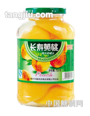僖来多糖水黄桃罐头700g