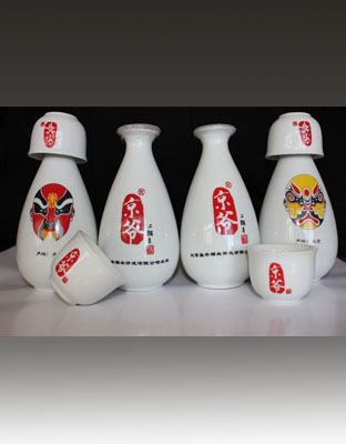 京爷150ml酒壶（白）