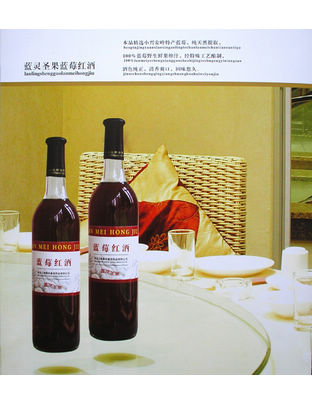 野生蓝莓果酒瓶装