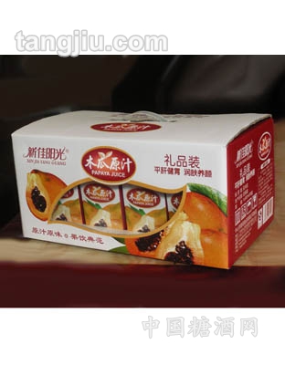 木瓜汁饮料礼盒（6提8盒500毫升）