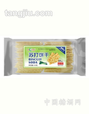 每日生机香葱苏打饼干228G