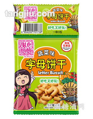 甜心格格五连包字母饼(蔬菜)25G