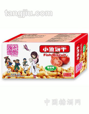甜心格格小鱼饼干（蕃茄）60G