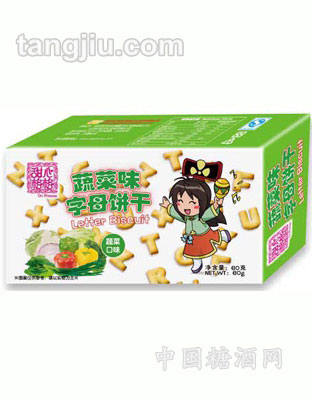 甜心格格盒装字母饼(蔬菜)60G
