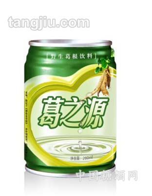 野生葛根饮料绿黄色灌装280ml