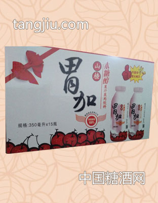 胃加山楂汁木糖醇果汁果肉饮料箱装（350ml 15瓶）