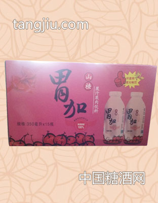 胃加山楂汁果汁果肉饮料箱装（350ml 15瓶）