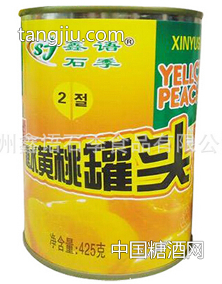 黄桃-罐头整箱12罐425g-对开