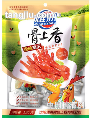雄洲骨上香鸡爪（136克）