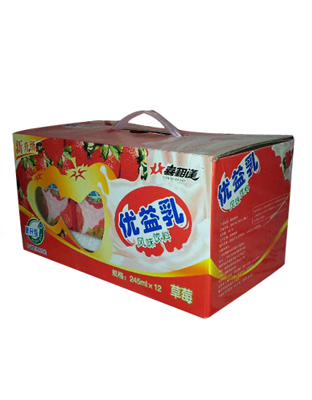 优益乳草莓礼盒-250ml&#215;12