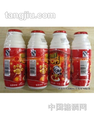 健康快车AD钙奶草莓味206毫升