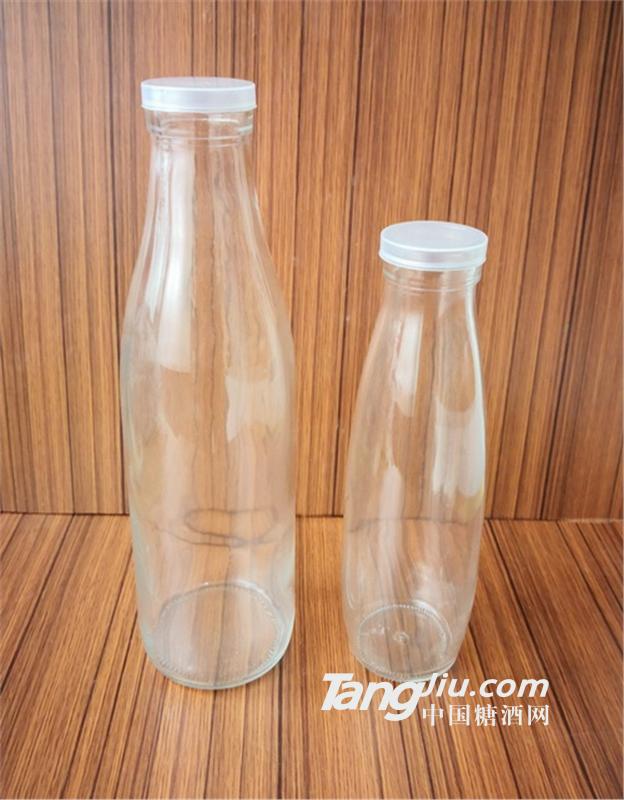 玻璃瓶厂家长期供应高白料玻璃奶瓶配套瓶盖